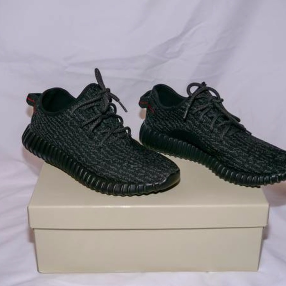 Adidas mens yeezy 350 boosts pirate black